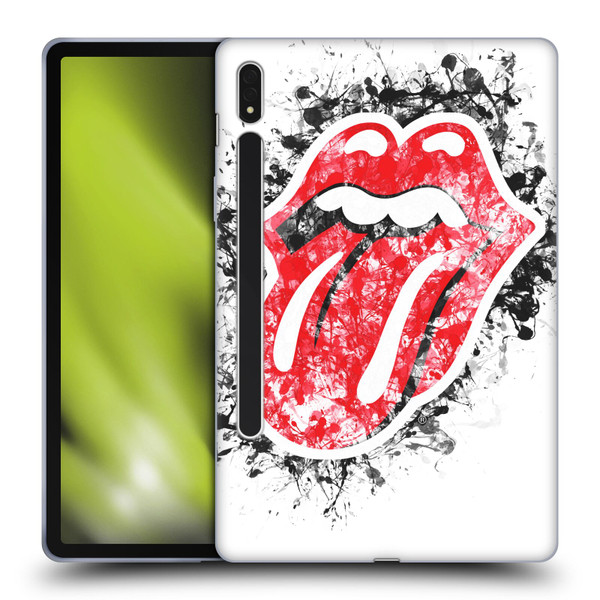 The Rolling Stones Licks Collection Distressed Look Tongue Soft Gel Case for Samsung Galaxy Tab S8