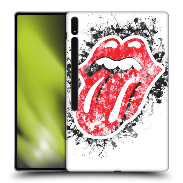 The Rolling Stones Licks Collection Distressed Look Tongue Soft Gel Case for Samsung Galaxy Tab S8 Ultra