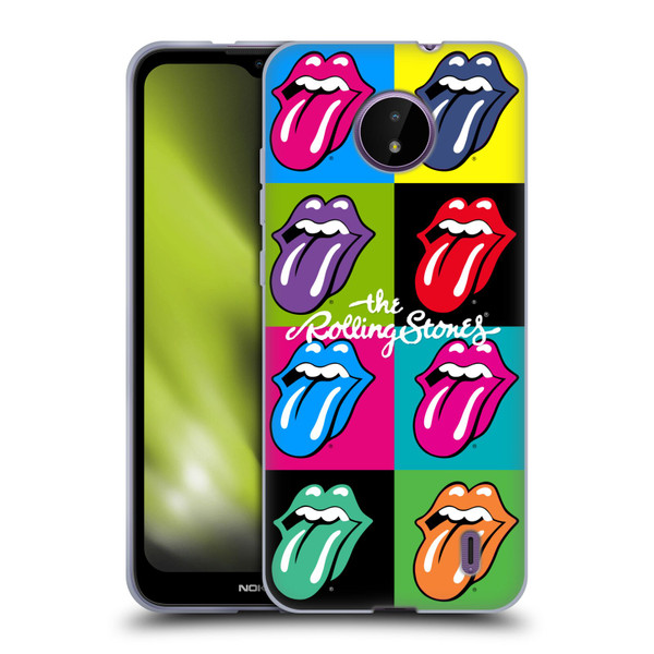 The Rolling Stones Licks Collection Pop Art 1 Soft Gel Case for Nokia C10 / C20