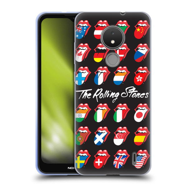 The Rolling Stones Licks Collection Flag Poster Soft Gel Case for Nokia C21