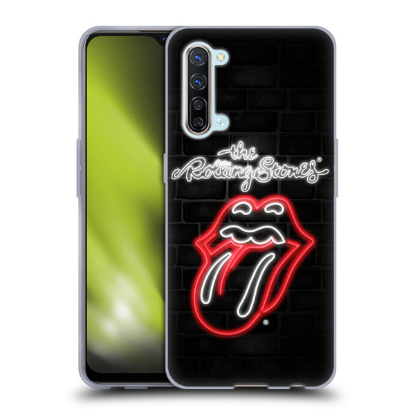 The Rolling Stones Licks Collection Neon Soft Gel Case for OPPO Find X2 Lite 5G