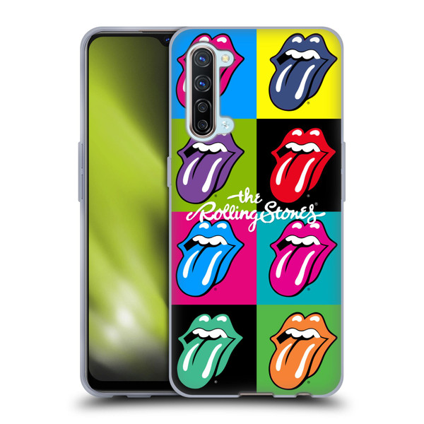 The Rolling Stones Licks Collection Pop Art 1 Soft Gel Case for OPPO Find X2 Lite 5G