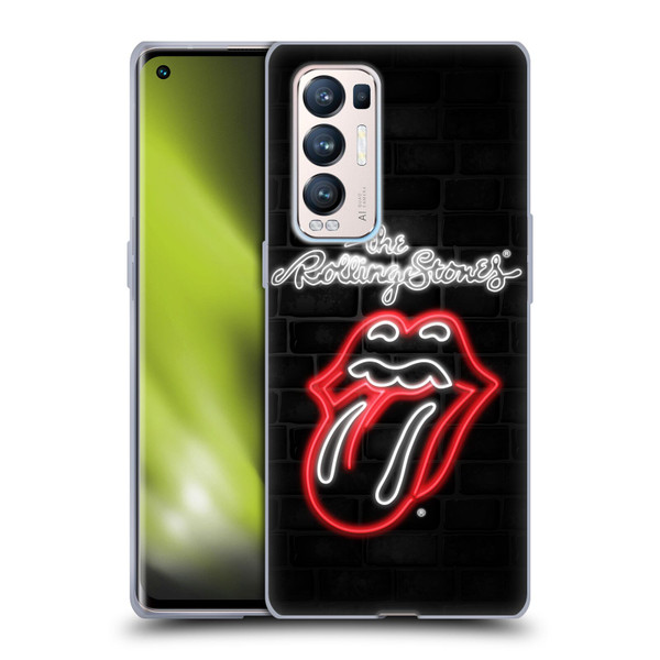 The Rolling Stones Licks Collection Neon Soft Gel Case for OPPO Find X3 Neo / Reno5 Pro+ 5G