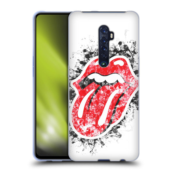 The Rolling Stones Licks Collection Distressed Look Tongue Soft Gel Case for OPPO Reno 2