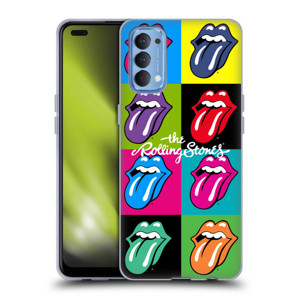 The Rolling Stones Licks Collection Pop Art 1 Soft Gel Case for OPPO Reno 4 5G