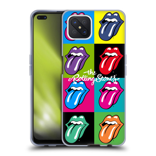 The Rolling Stones Licks Collection Pop Art 1 Soft Gel Case for OPPO Reno4 Z 5G