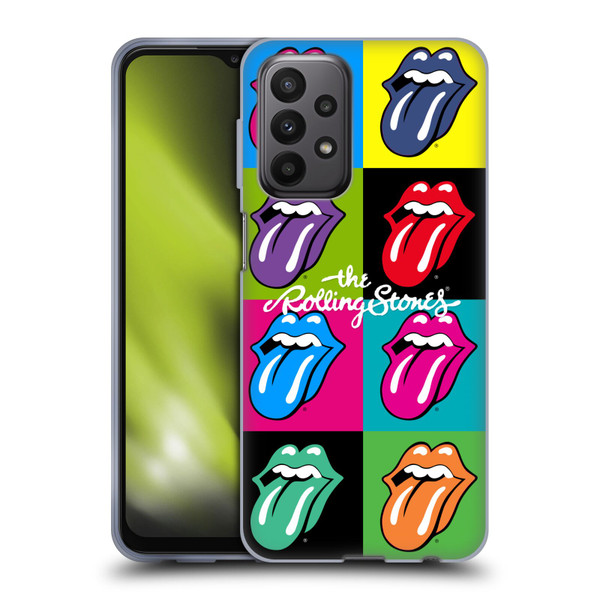 The Rolling Stones Licks Collection Pop Art 1 Soft Gel Case for Samsung Galaxy A23 / 5G (2022)