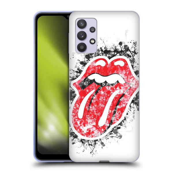 The Rolling Stones Licks Collection Distressed Look Tongue Soft Gel Case for Samsung Galaxy A32 5G / M32 5G (2021)