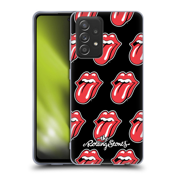 The Rolling Stones Licks Collection Tongue Classic Pattern Soft Gel Case for Samsung Galaxy A52 / A52s / 5G (2021)