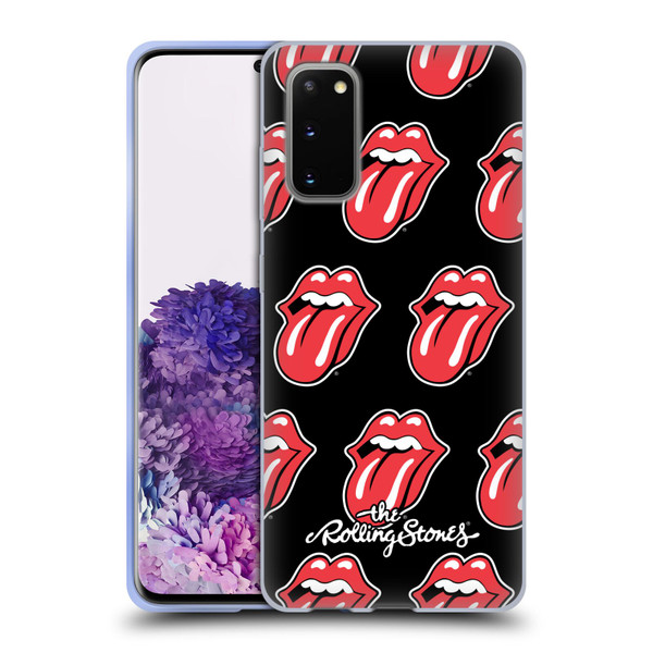 The Rolling Stones Licks Collection Tongue Classic Pattern Soft Gel Case for Samsung Galaxy S20 / S20 5G