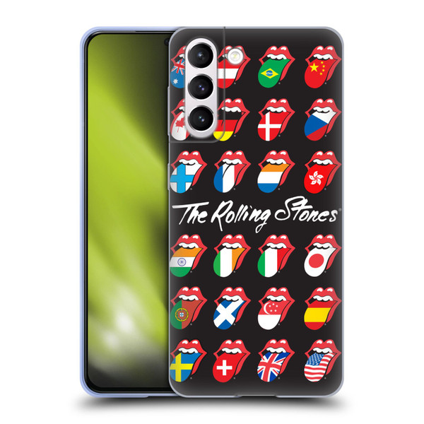 The Rolling Stones Licks Collection Flag Poster Soft Gel Case for Samsung Galaxy S21 5G