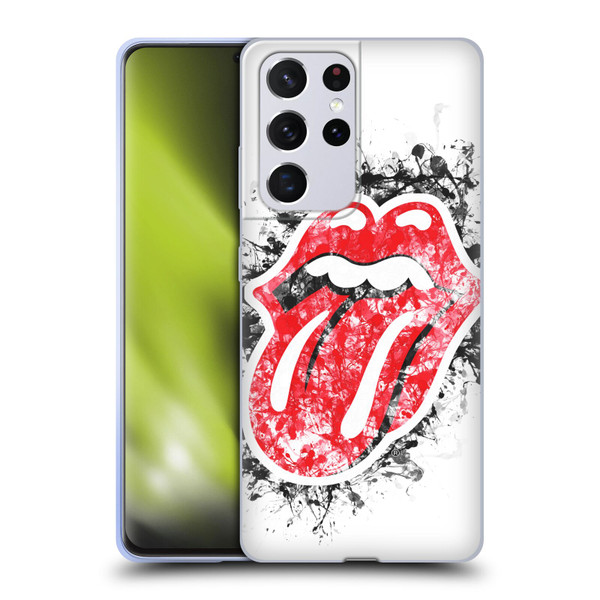 The Rolling Stones Licks Collection Distressed Look Tongue Soft Gel Case for Samsung Galaxy S21 Ultra 5G