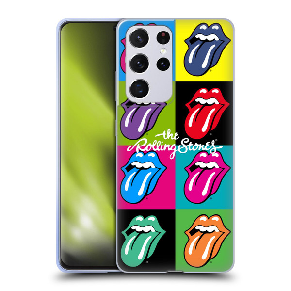The Rolling Stones Licks Collection Pop Art 1 Soft Gel Case for Samsung Galaxy S21 Ultra 5G