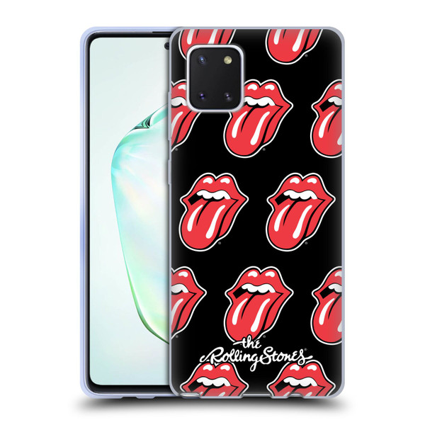 The Rolling Stones Licks Collection Tongue Classic Pattern Soft Gel Case for Samsung Galaxy Note10 Lite