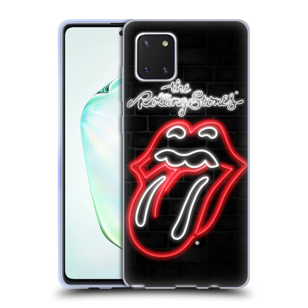 The Rolling Stones Licks Collection Neon Soft Gel Case for Samsung Galaxy Note10 Lite