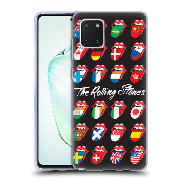The Rolling Stones Licks Collection Flag Poster Soft Gel Case for Samsung Galaxy Note10 Lite