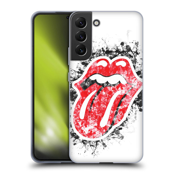 The Rolling Stones Licks Collection Distressed Look Tongue Soft Gel Case for Samsung Galaxy S22+ 5G