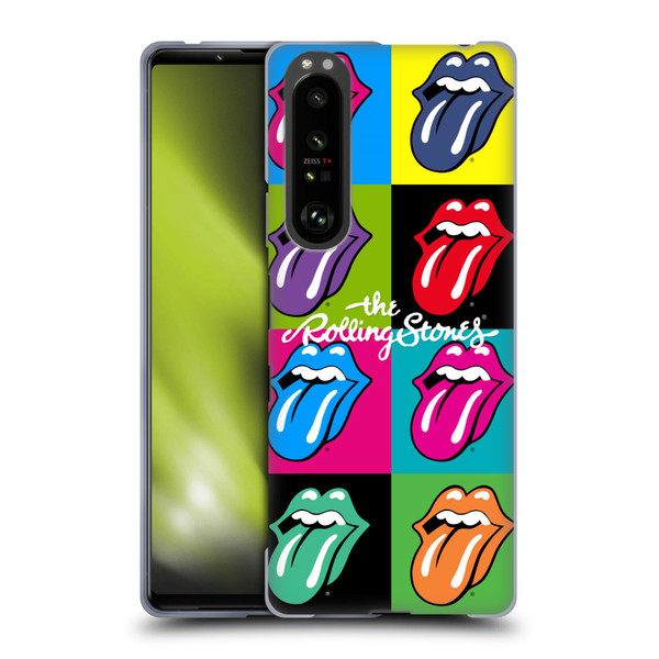 The Rolling Stones Licks Collection Pop Art 1 Soft Gel Case for Sony Xperia 1 III