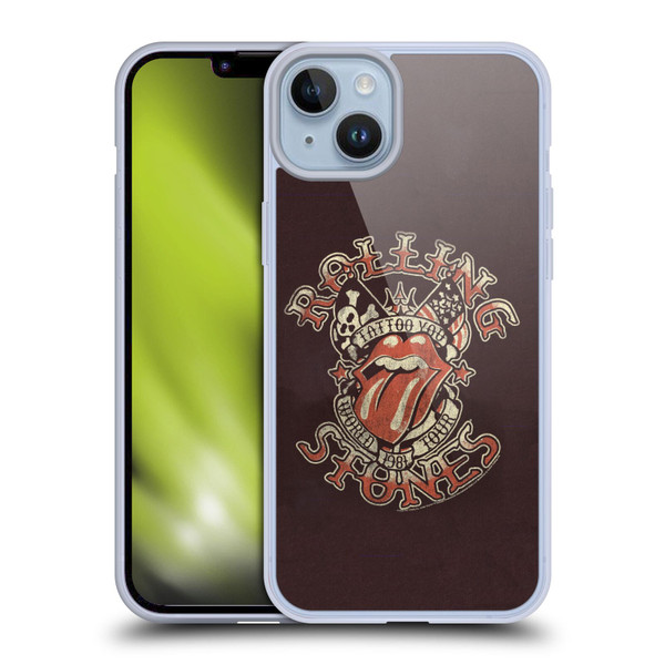 The Rolling Stones Tours Tattoo You 1981 Soft Gel Case for Apple iPhone 14 Plus