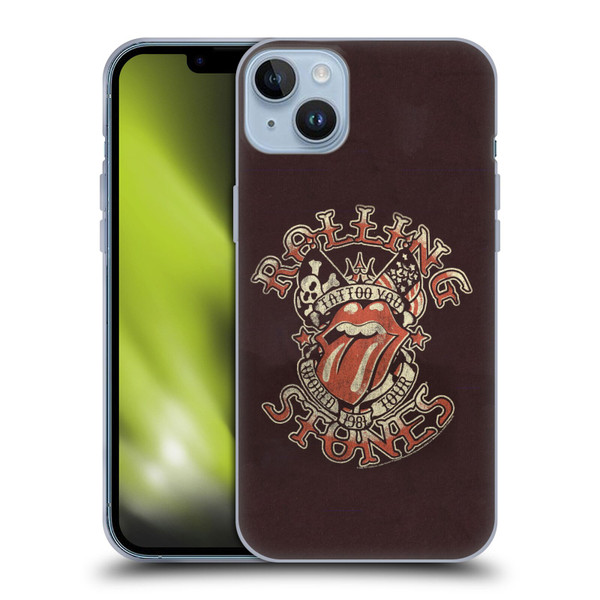 The Rolling Stones Tours Tattoo You 1981 Soft Gel Case for Apple iPhone 14 Plus