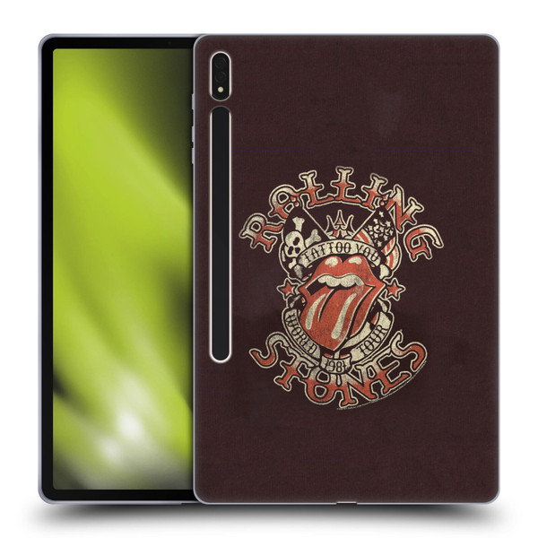 The Rolling Stones Tours Tattoo You 1981 Soft Gel Case for Samsung Galaxy Tab S8 Plus