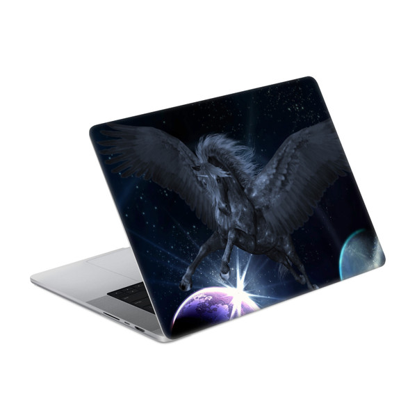 Simone Gatterwe Unicorn Black Pegasus Vinyl Sticker Skin Decal Cover for Apple MacBook Pro 16" A2485