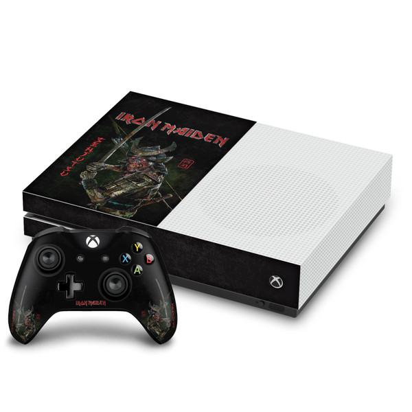 Iron Maiden Graphic Art Senjutsu Album Cover Vinyl Sticker Skin Decal Cover for Microsoft One S Console & Controller