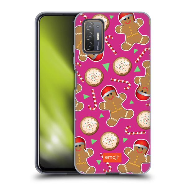 emoji® Christmas Patterns Gingerbread Cookies Soft Gel Case for HTC Desire 21 Pro 5G