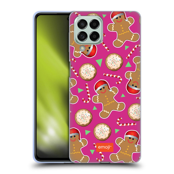 emoji® Christmas Patterns Gingerbread Cookies Soft Gel Case for Samsung Galaxy M53 (2022)