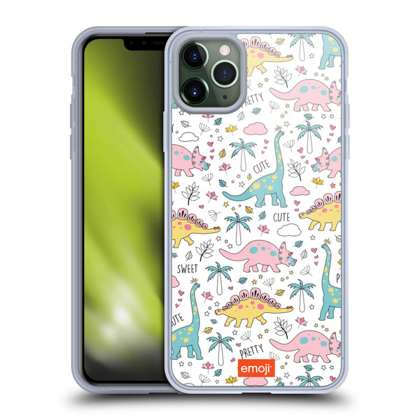 emoji® Cutesy Dinosaurs Soft Gel Case for Apple iPhone 11 Pro Max