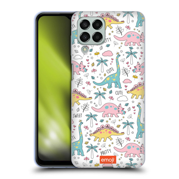 emoji® Cutesy Dinosaurs Soft Gel Case for Samsung Galaxy M33 (2022)