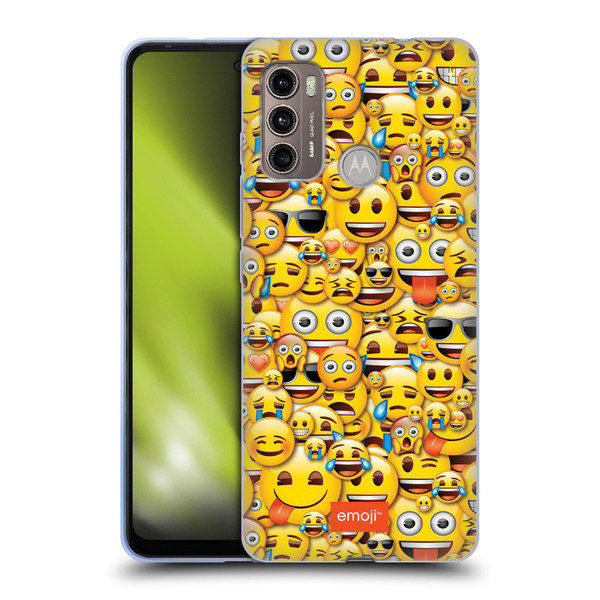 emoji® Full Patterns Smileys Soft Gel Case for Motorola Moto G60 / Moto G40 Fusion