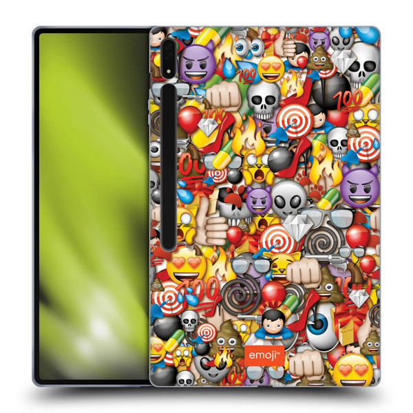 emoji® Full Patterns Assorted Soft Gel Case for Samsung Galaxy Tab S8 Ultra