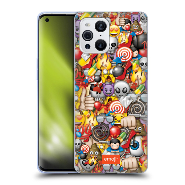 emoji® Full Patterns Assorted Soft Gel Case for OPPO Find X3 / Pro