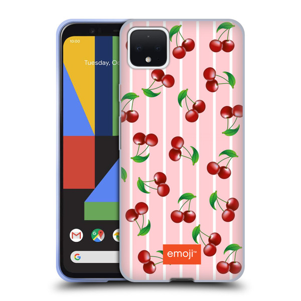 emoji® Fruits Cherries Soft Gel Case for Google Pixel 4 XL