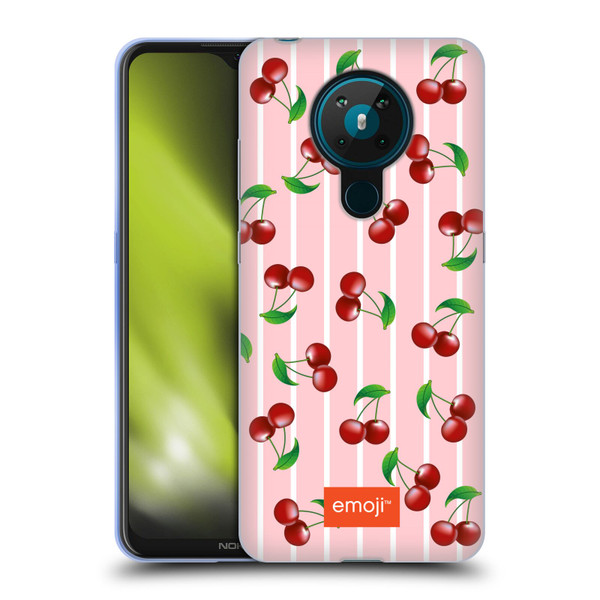 emoji® Fruits Cherries Soft Gel Case for Nokia 5.3