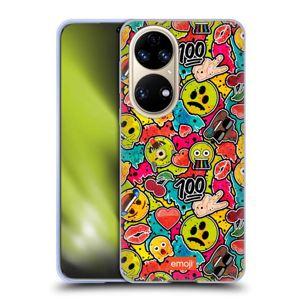 emoji® Graffiti Colours Soft Gel Case for Huawei P50