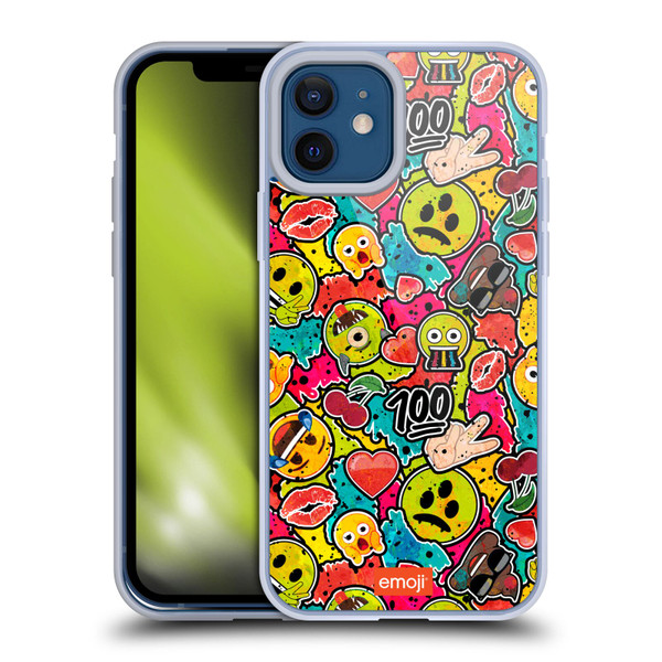emoji® Graffiti Colours Soft Gel Case for Apple iPhone 12 / iPhone 12 Pro