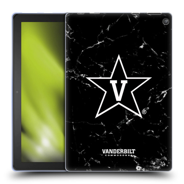 Vanderbilt University Vandy Vanderbilt University Black And White Marble Soft Gel Tablet Case