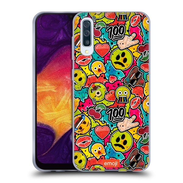 emoji® Graffiti Colours Soft Gel Case for Samsung Galaxy A50/A30s (2019)