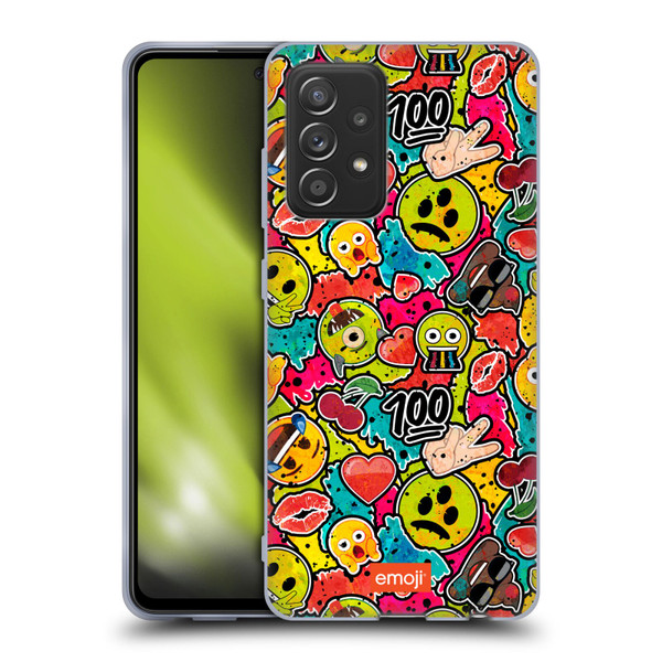 emoji® Graffiti Colours Soft Gel Case for Samsung Galaxy A52 / A52s / 5G (2021)