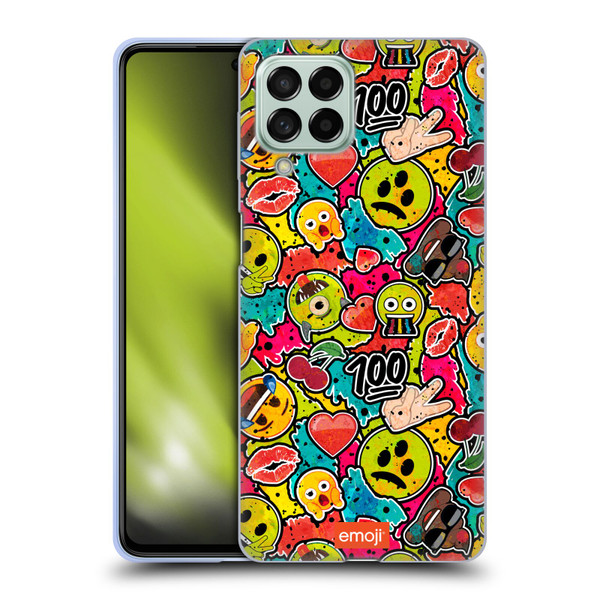 emoji® Graffiti Colours Soft Gel Case for Samsung Galaxy M53 (2022)