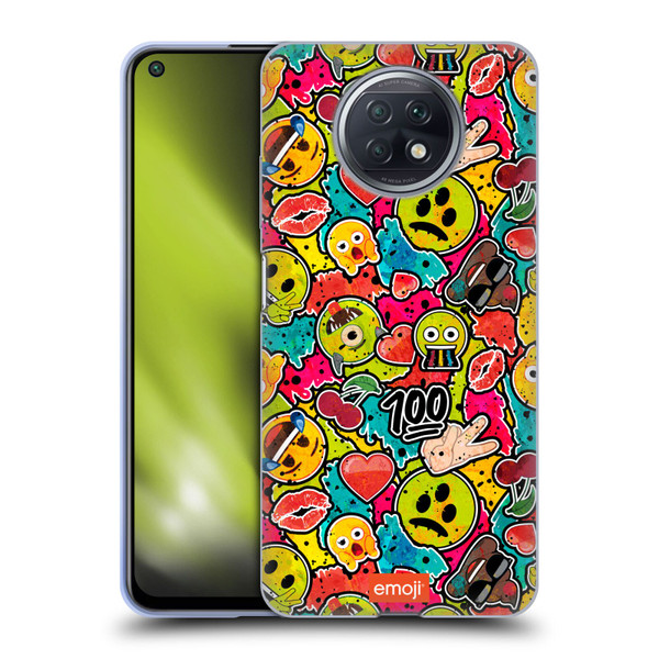 emoji® Graffiti Colours Soft Gel Case for Xiaomi Redmi Note 9T 5G