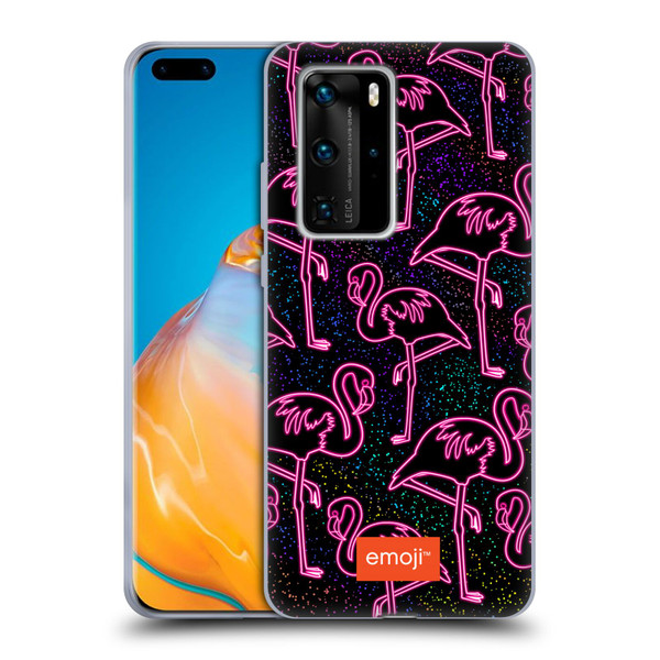 emoji® Neon Flamingo Soft Gel Case for Huawei P40 Pro / P40 Pro Plus 5G
