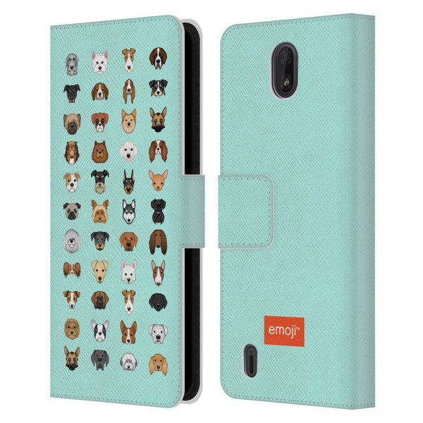 emoji® Dogs Breeds Leather Book Wallet Case Cover For Nokia C01 Plus/C1 2nd Edition