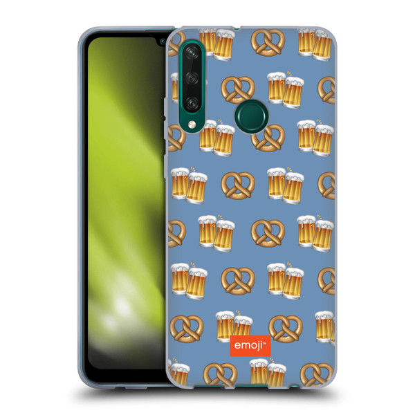 emoji® Oktoberfest Beer And Pretzel Soft Gel Case for Huawei Y6p
