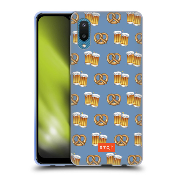 emoji® Oktoberfest Beer And Pretzel Soft Gel Case for Samsung Galaxy A02/M02 (2021)