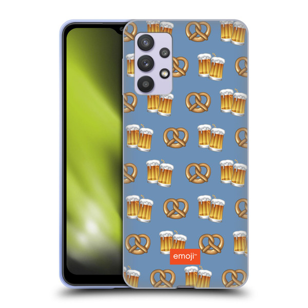 emoji® Oktoberfest Beer And Pretzel Soft Gel Case for Samsung Galaxy A32 5G / M32 5G (2021)