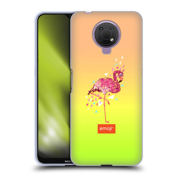 emoji® Polygon Flamingo Soft Gel Case for Nokia G10