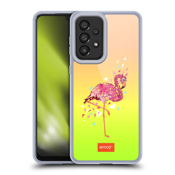 emoji® Polygon Flamingo Soft Gel Case for Samsung Galaxy A33 5G (2022)